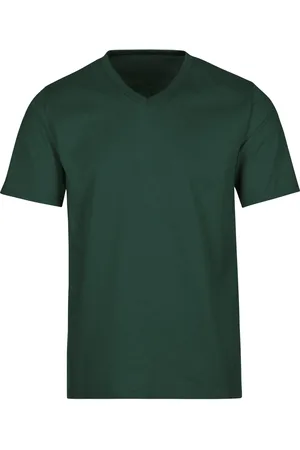 Trigema Comfort Fit T-Shirt V-Ausschnitt , Einfarbig
