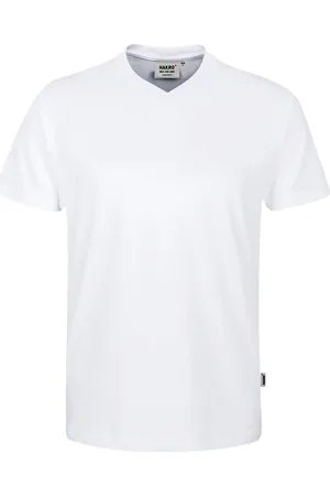 HAKRO Comfort Fit T-Shirt V-Ausschnitt , Einfarbig