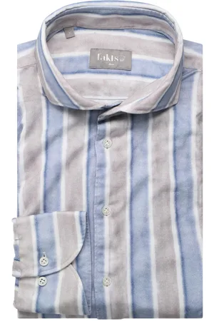 fakts Slim Fit Hemd , Gestreift