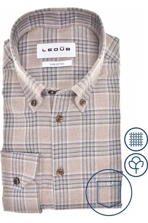 Ledub Modern Fit Flanellhemd , Kariert