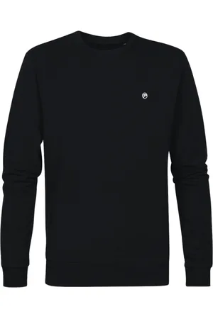 Petrol Industries Regular Fit Sweatshirt Rundhalsschwarz, Einfarbig