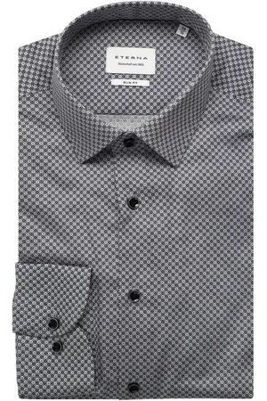 ETERNA Slim Fit Hemd extra langer Arm