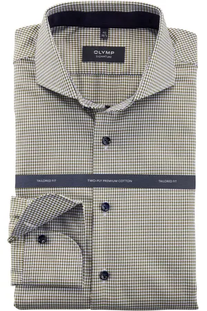 Olymp Tailored Fit Hemd , Hahnentritt