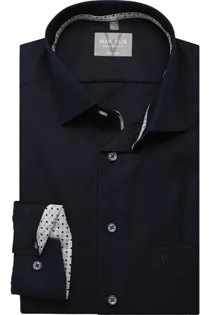 Marvelis Comfort Fit Hemd , Einfarbig