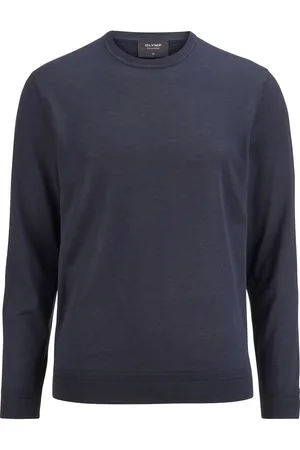 Olymp Soft Business Tailor Fit Pullover , Einfarbig