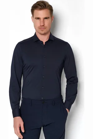 Pure Functional Slim Fit Jerseyhemd , Einfarbig
