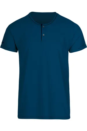 Trigema Slim Fit T-Shirt Henley , Einfarbig