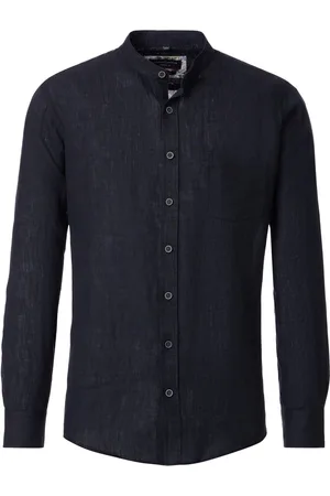 Casa Moda Casual Fit Leinenhemd , Einfarbig