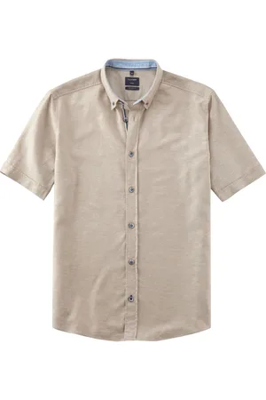 Olymp Casual Regular Fit Leinenhemd , Einfarbig
