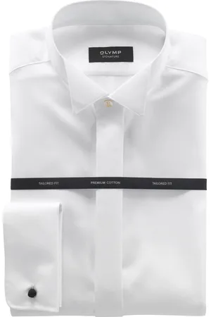 Olymp Tailored Fit Galahemd , Einfarbig