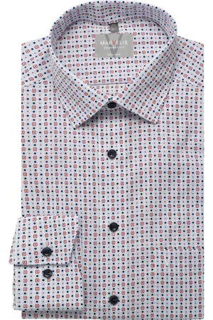 Marvelis Comfort Fit Hemd , Gemustert