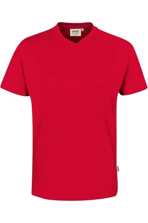 HAKRO Comfort Fit T-Shirt V-Ausschnitt , Einfarbig