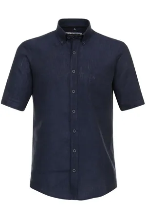 Casa Moda Casual Casual Fit Leinenhemd , Einfarbig