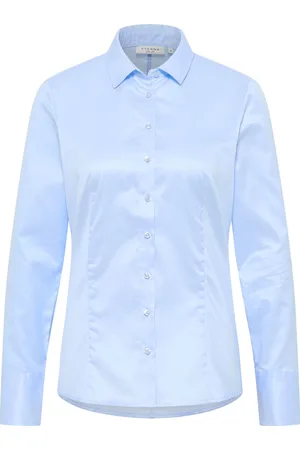 ETERNA Cover Shirt Slim Fit Bluse , Einfarbig