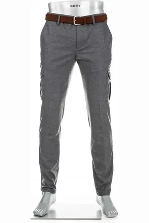 Alberto Herren Cargohose meliert Slim Fit