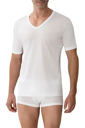 Zimmerli Herren T-Shirt Merc. Baumwolle unifarben