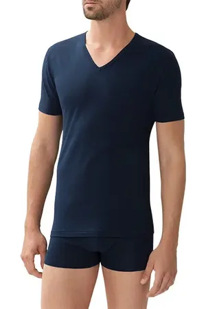 Zimmerli Herren T-Shirt Baumwolle & Mix unifarben