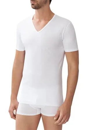 Zimmerli Herren T-Shirt Baumwolle & Mix unifarben