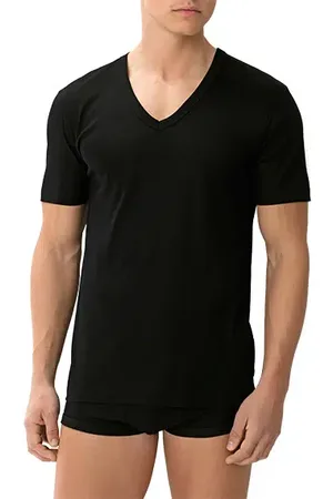 Zimmerli Herren T-Shirt Merc. Baumwolle unifarben
