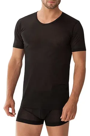 Zimmerli Herren T-Shirt Merc. Baumwolle unifarben