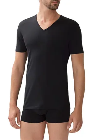 Zimmerli Herren T-Shirt Baumwolle & Mix unifarben