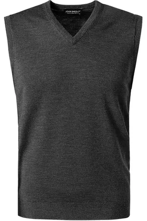 JOHN SMEDLEY Herren V-Pullunder unifarben
