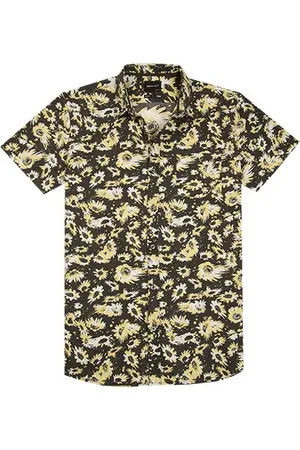 Quiksilver Herren Kurzarmhemd geblümt