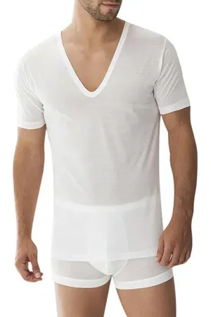 Zimmerli Herren T-Shirt Merc. Baumwolle unifarben