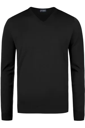 JOHN SMEDLEY Herren V-Pullover unifarben