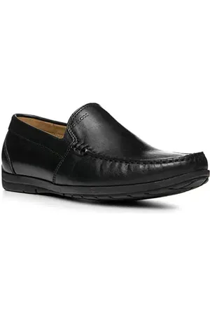 Geox Herren Slipper Glattleder