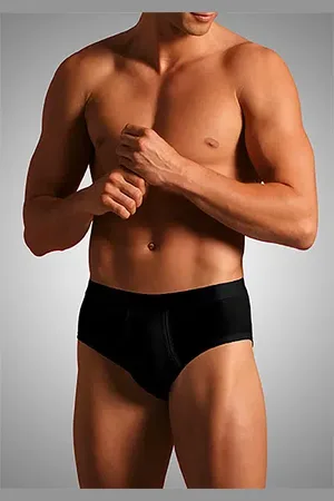 Novila Herren Sport-Slip Ägyptische Baumwolle unifarben