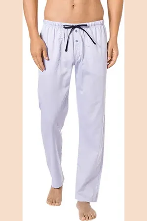 Novila Herren Pyjamahose Baumwolle & Mix unifarben