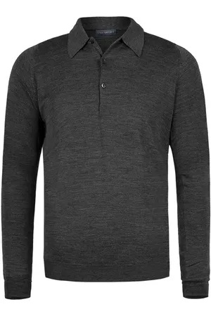 JOHN SMEDLEY Herren Polo Pullover unifarben