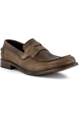 Prime Herren Pennyloafer Leder geprägt
