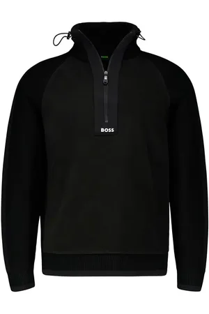 HUGO BOSS Herren Troyer unifarben