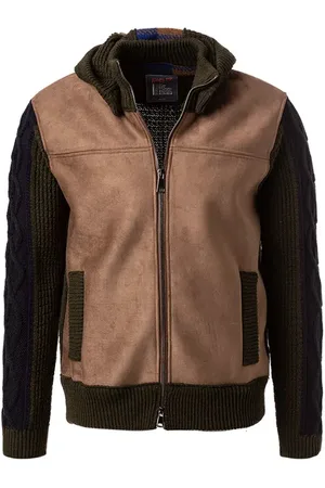 BOB der Bär Herren Cardigan unifarben