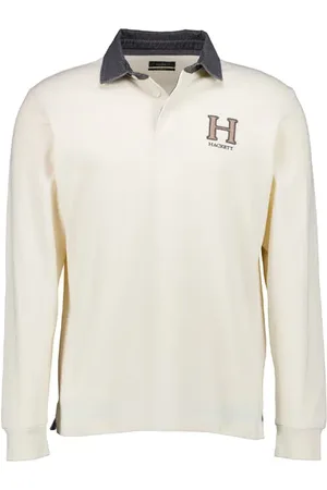 Hackett Herren Rugby-Shirt unifarben Classic Fit