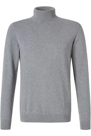 Ragman Herren Rollkragenpullover unifarben
