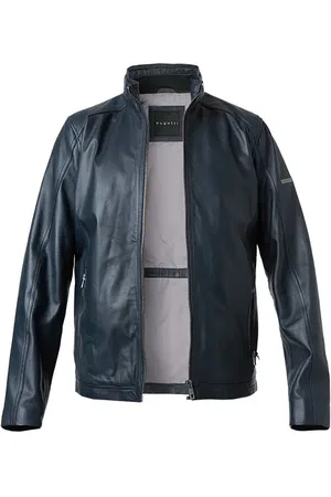 Bugatti Herren Lederjacke unifarben