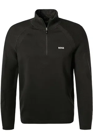 HUGO BOSS Herren Troyer unifarben