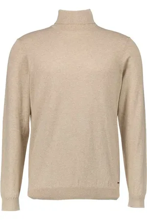 Ragman Herren Rollkragenpullover unifarben