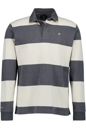 Hackett Herren Rugby-Shirt Gestreift Classic Fit