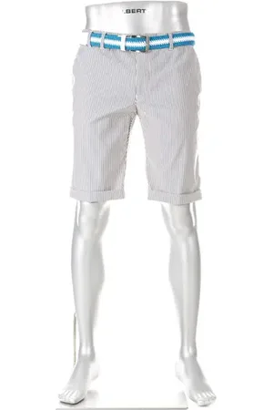 Alberto Herren Golfshorts gestreift Slim Fit