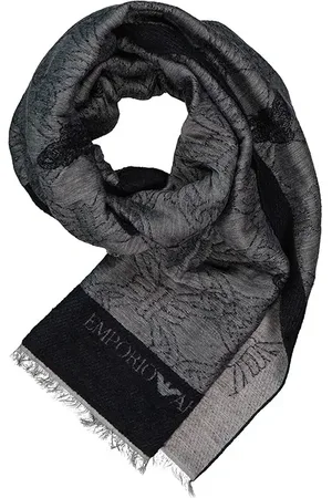 Emporio Armani Herren Schal Woll-Stoff meliert