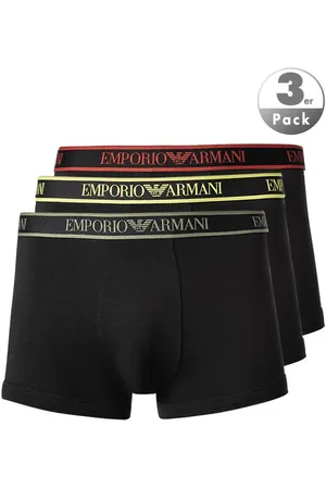 Emporio Armani Herren Trunks Baumwolle & Mix unifarben