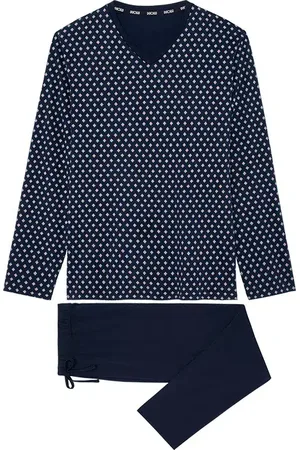 Hom Herren Pyjama Baumwolle & Mix Gemustert