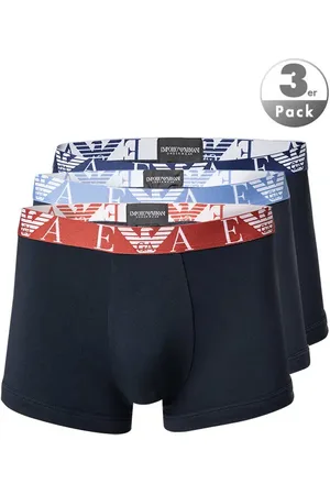 Emporio Armani Herren Trunks Baumwolle & Mix unifarben