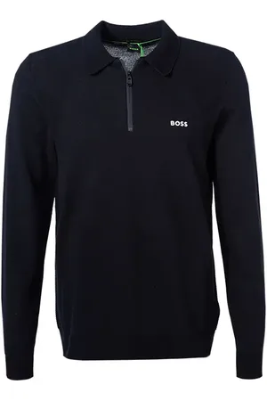 HUGO BOSS Herren Troyer unifarben