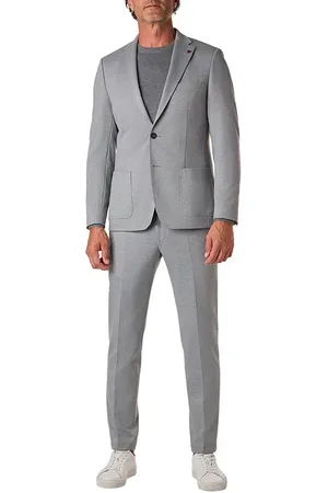 Roy Robson Herren Anzug meliert Slim Fit