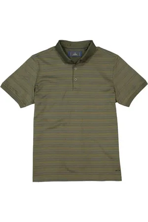 Ragman Herren Polo-Shirt gemustert